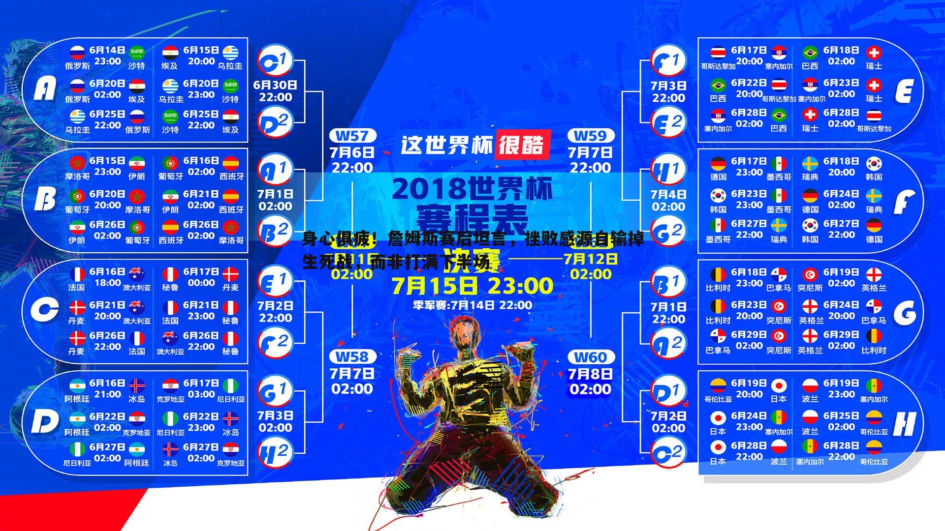 身心俱疲！詹姆斯赛后坦言，挫败感源自输掉生死战，而非打满下半场